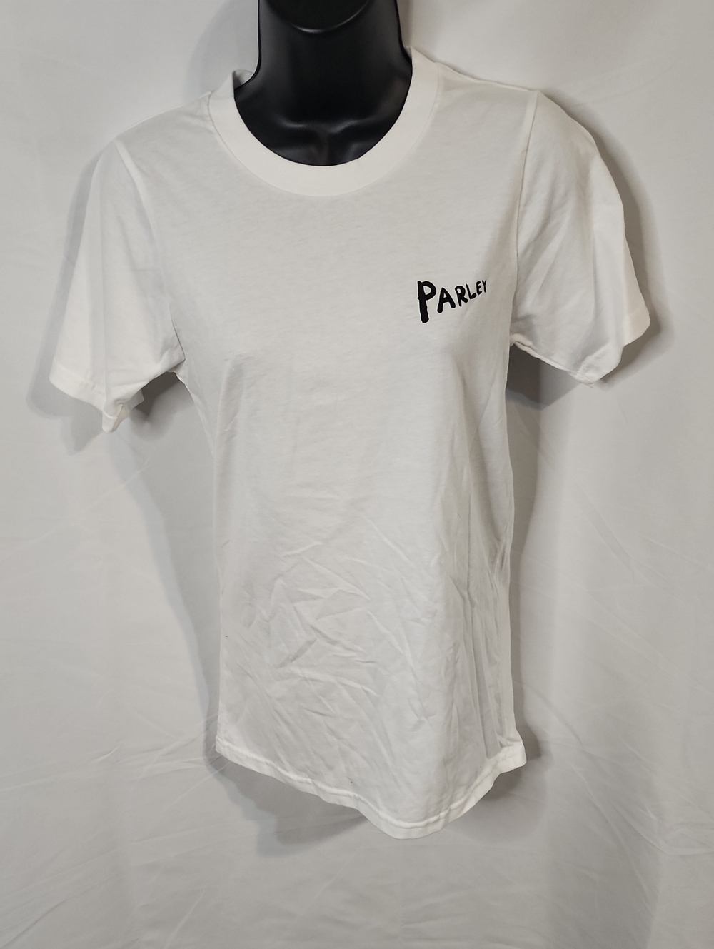 Parley White Short-Sleeve Unisex White Crewneck T-Shirt Size XS New Without Tag